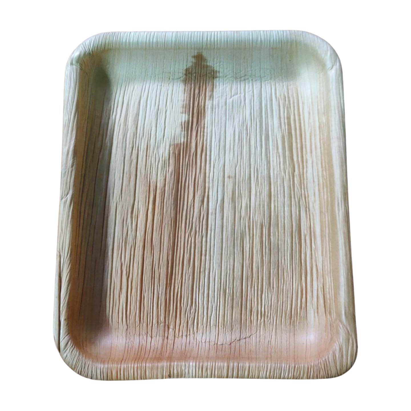 Arcea Leaf Plate ( Supari Paat Ko Plate ) Rectangular  Plate 22 cm 15 pcs of Pack